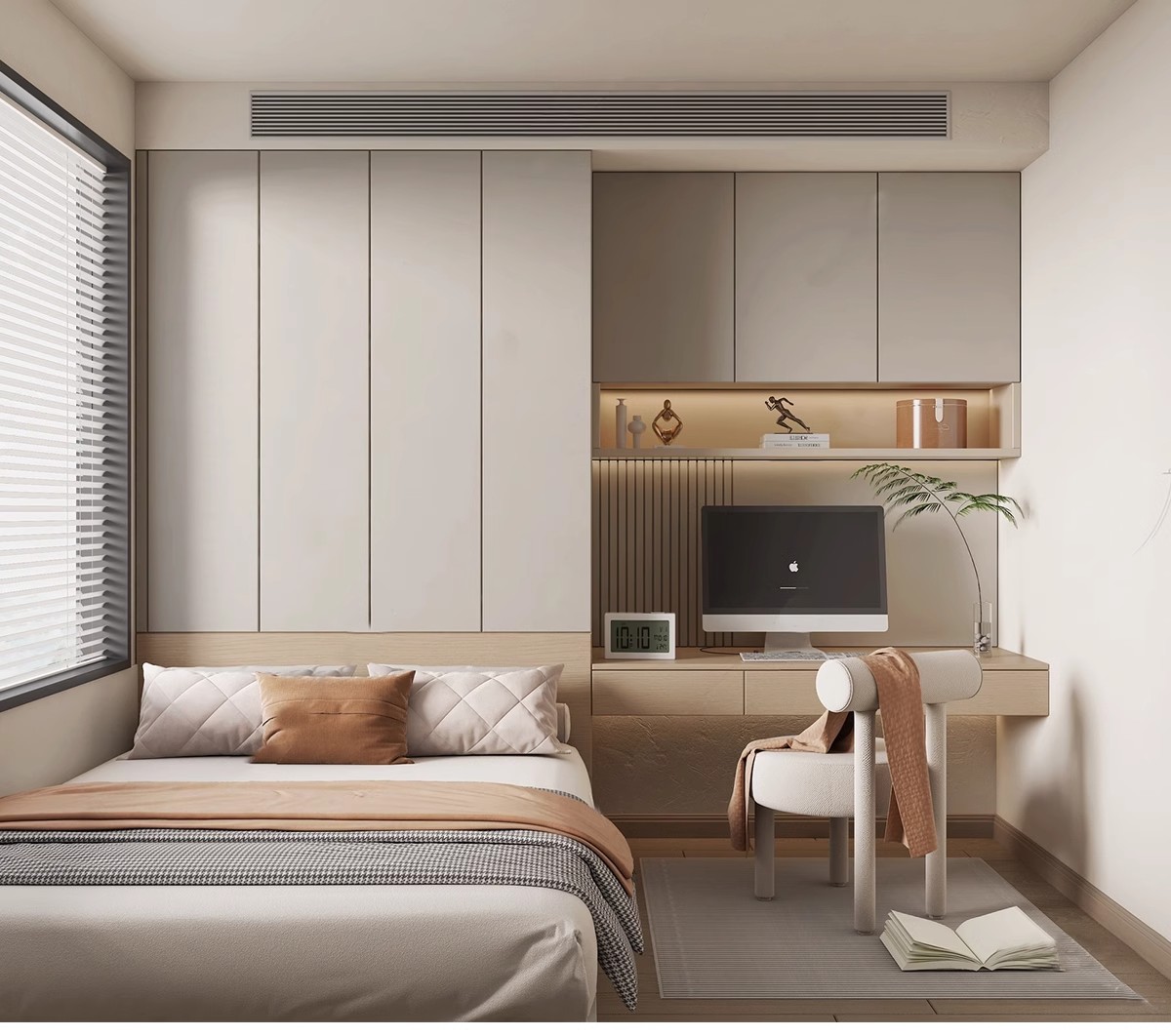 图片[19]-SketchUp草图大师家装现代日式风格榻榻米书房卧室SU模型设计素材-大怪兽分享