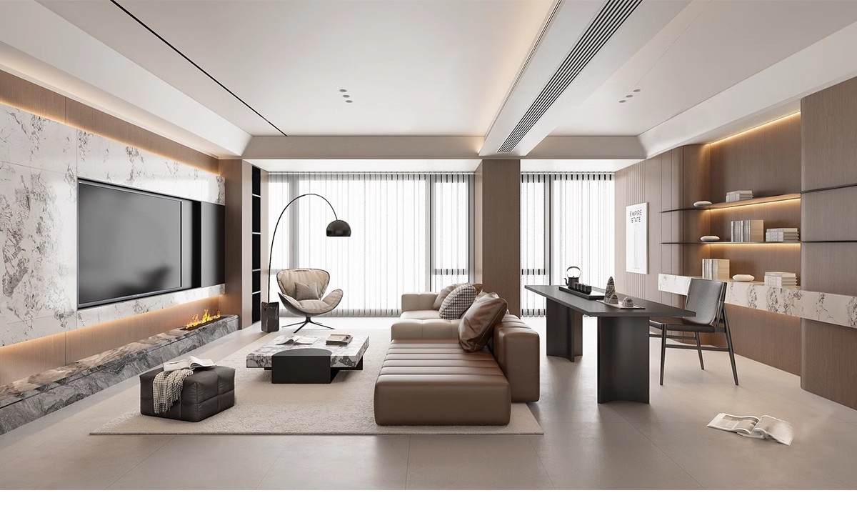 图片[19]-意式风格3d模型家装室内客厅现代轻奢意大利沙发家具双人床3dmax-大怪兽分享