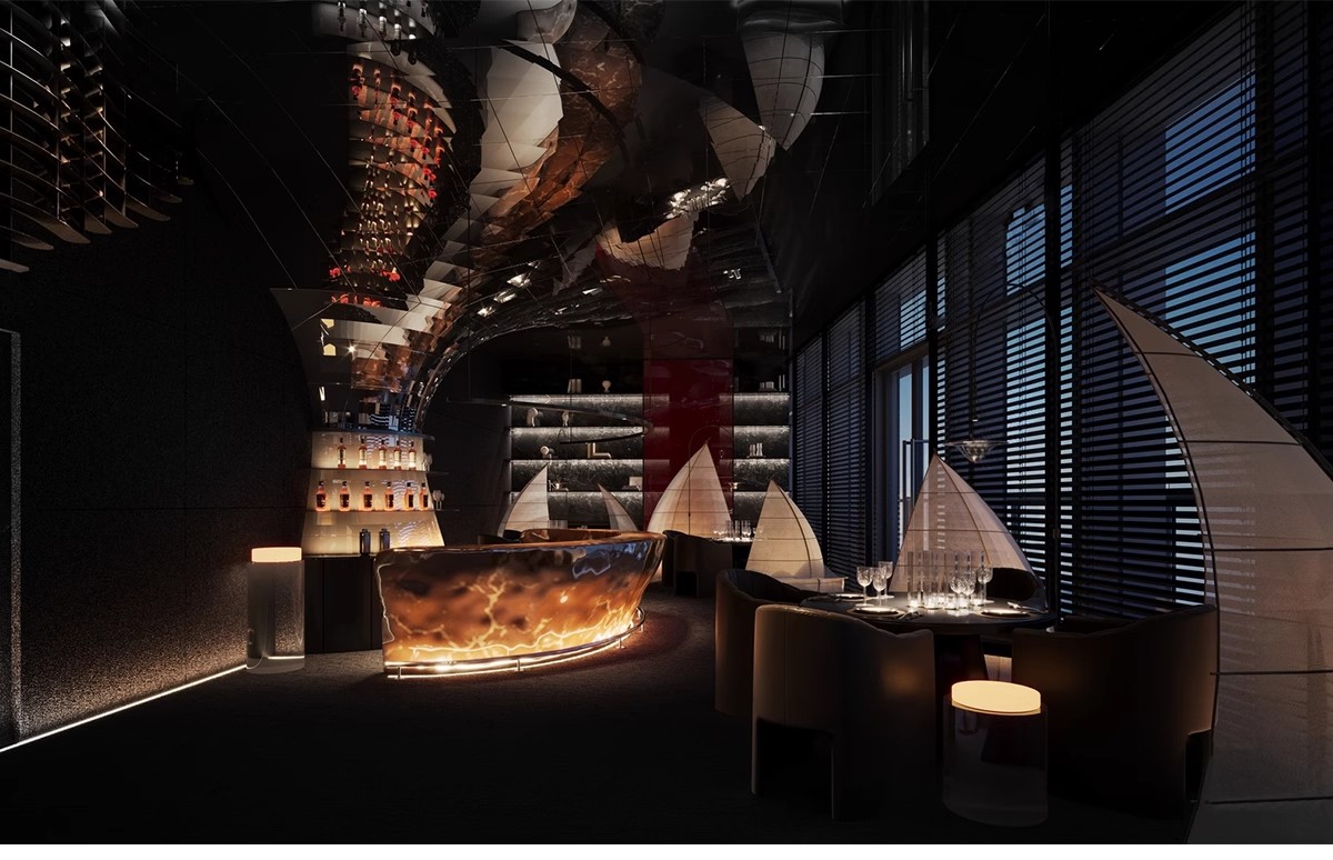 图片[20]-酒吧清吧音乐主题餐厅SU模型复古LOFT工业风娱乐会所餐吧草图大师-大怪兽分享