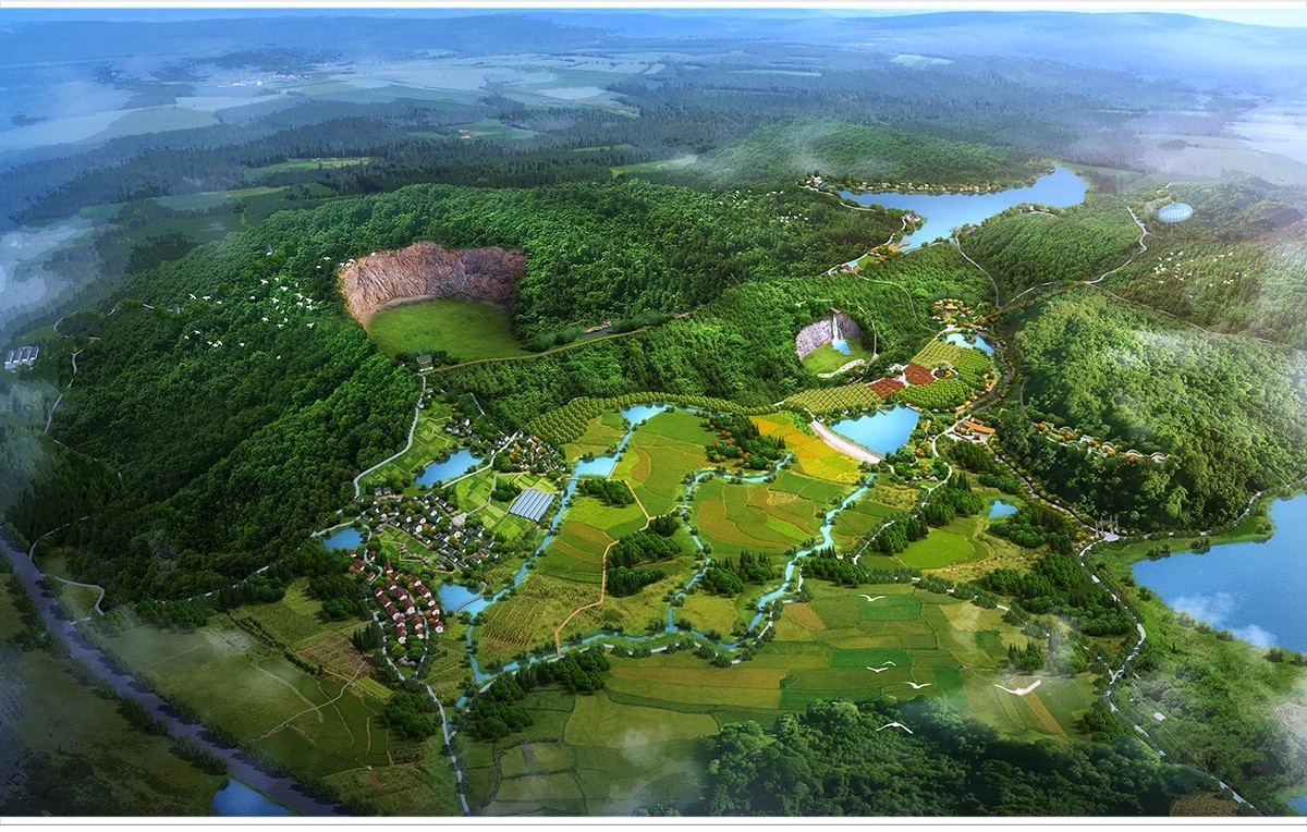 图片[19]-美丽乡村规划PS设计鸟瞰图PSD素材山地旅游度假村景观田园综合体-大怪兽分享