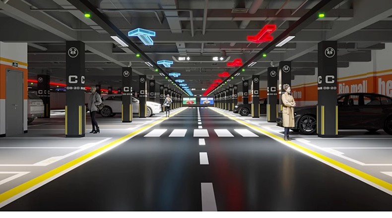 图片[20]-停车场规划设计建筑CAD平面图纸 地下车库SU模型车位施工图素材-大怪兽分享