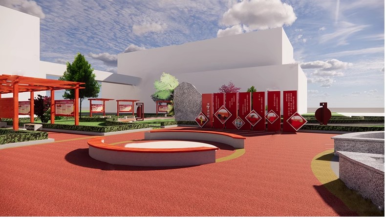 图片[20]-红色文化党建主题美丽乡村新农村公园广场旅游景区草图大师SU模型-大怪兽分享