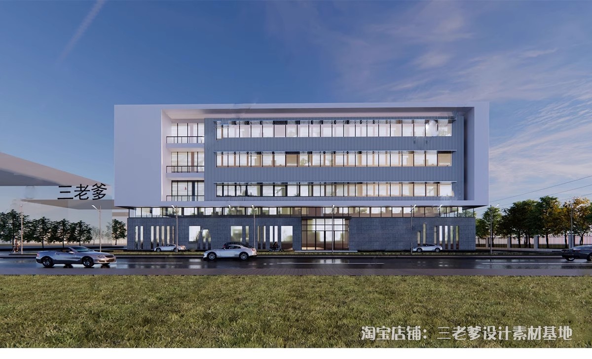 图片[20]-宿舍楼SU模型现代工厂区学校学生寝室职工公寓楼住宅建筑草图大师-大怪兽分享
