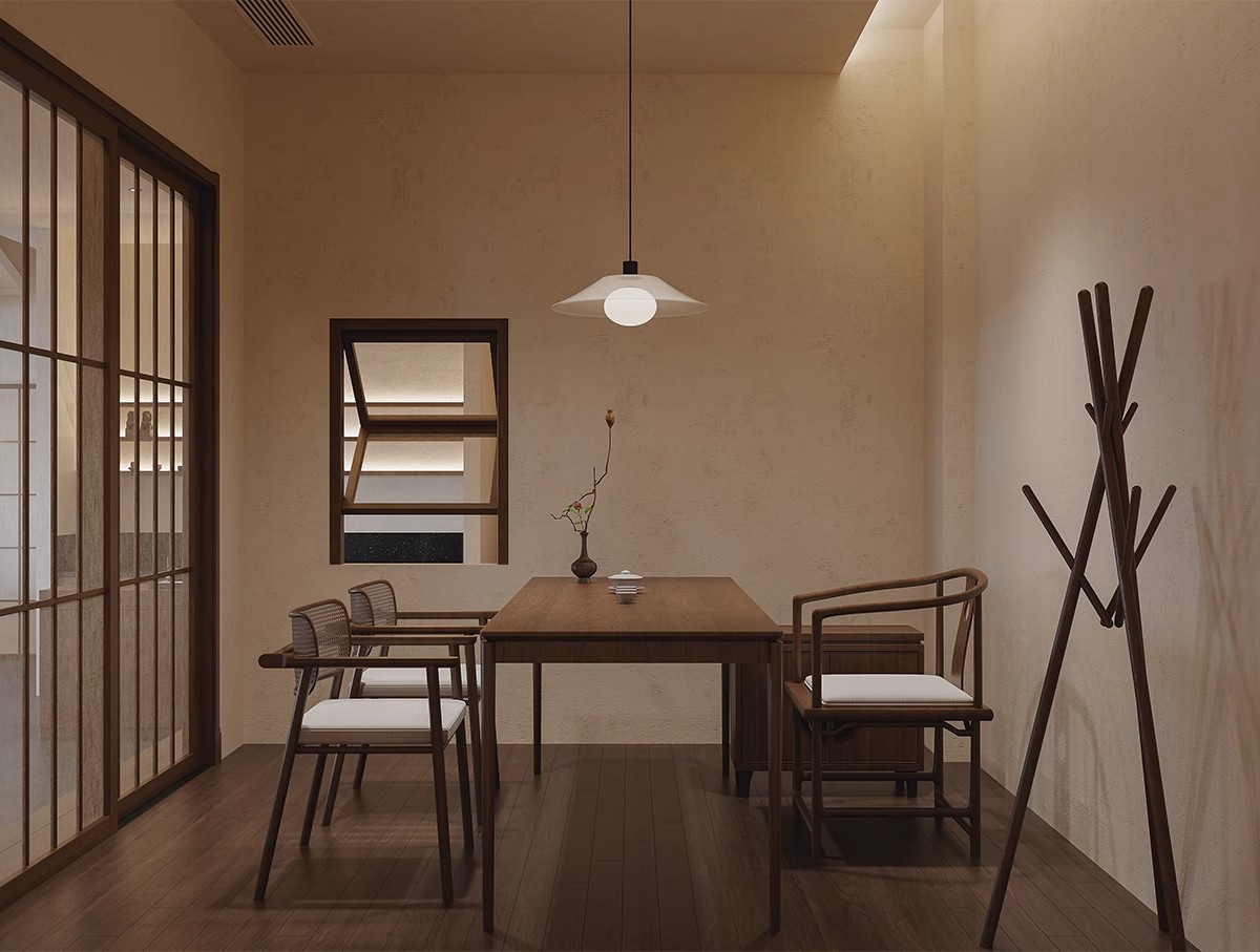 图片[19]-茶楼茶馆设计效果图现代禅意中式侘寂风室内茶室会所工装装修图片-大怪兽分享