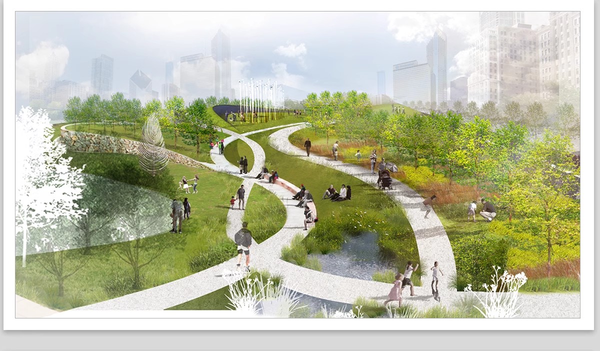 图片[20]-小清新竞赛风PS公园广场建筑景观插画风拼贴风效果图后期PSD素材-大怪兽分享