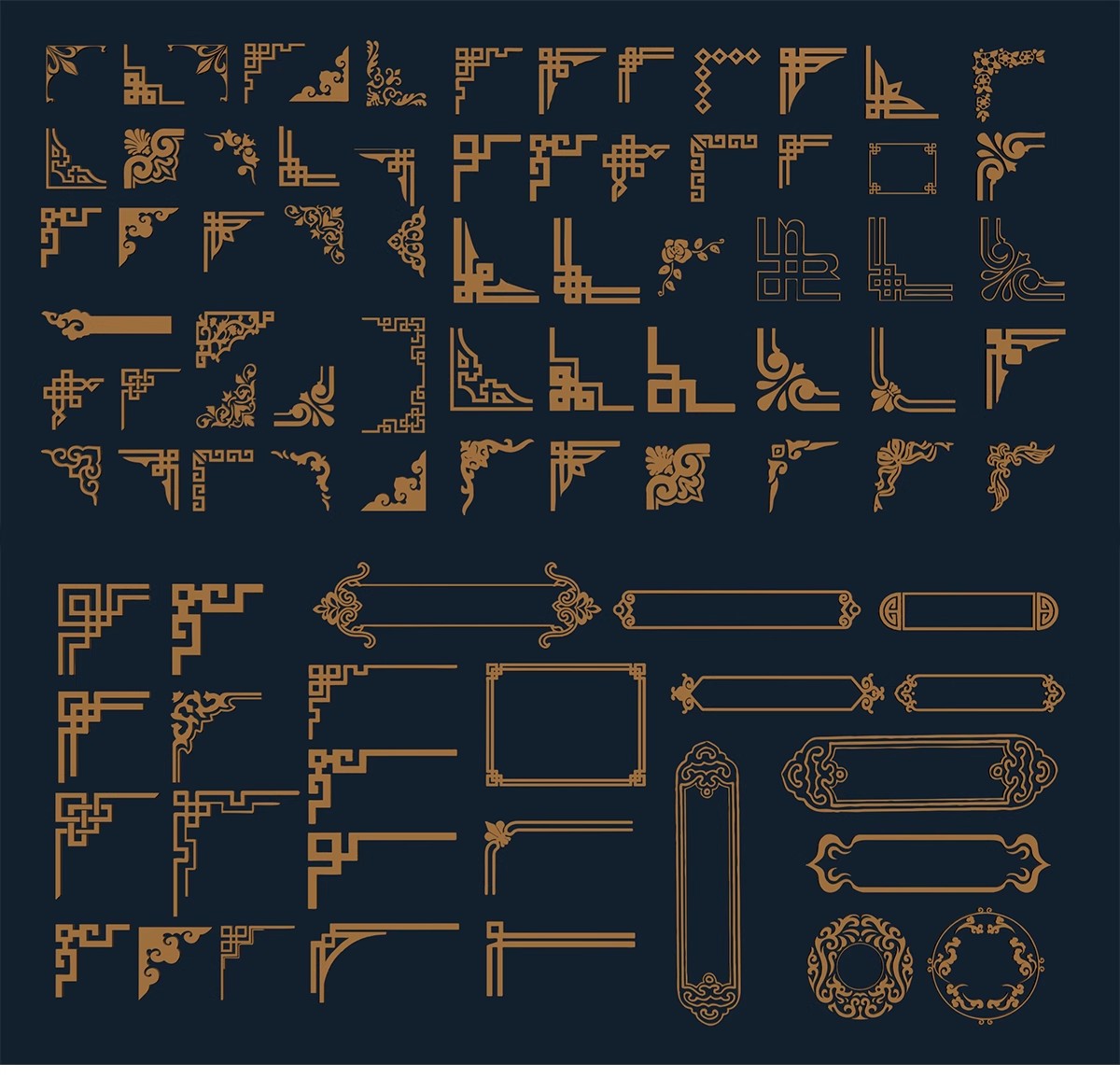 图片[20]-草图大师新中式角花角线花格窗花木雕金属镂空雕花窗镂花窗SU模型-大怪兽分享