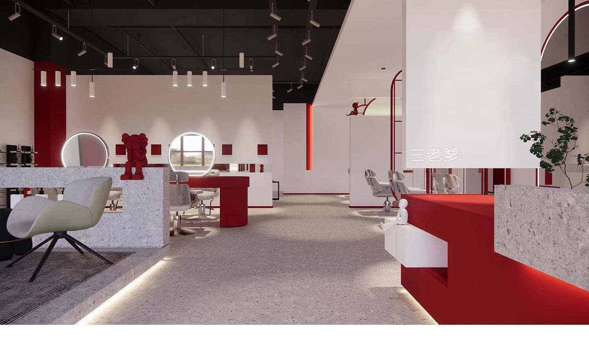 图片[20]-理发店CAD施工图美发厅洗头房沙龙平面布置布局室内图库器材美甲-大怪兽分享