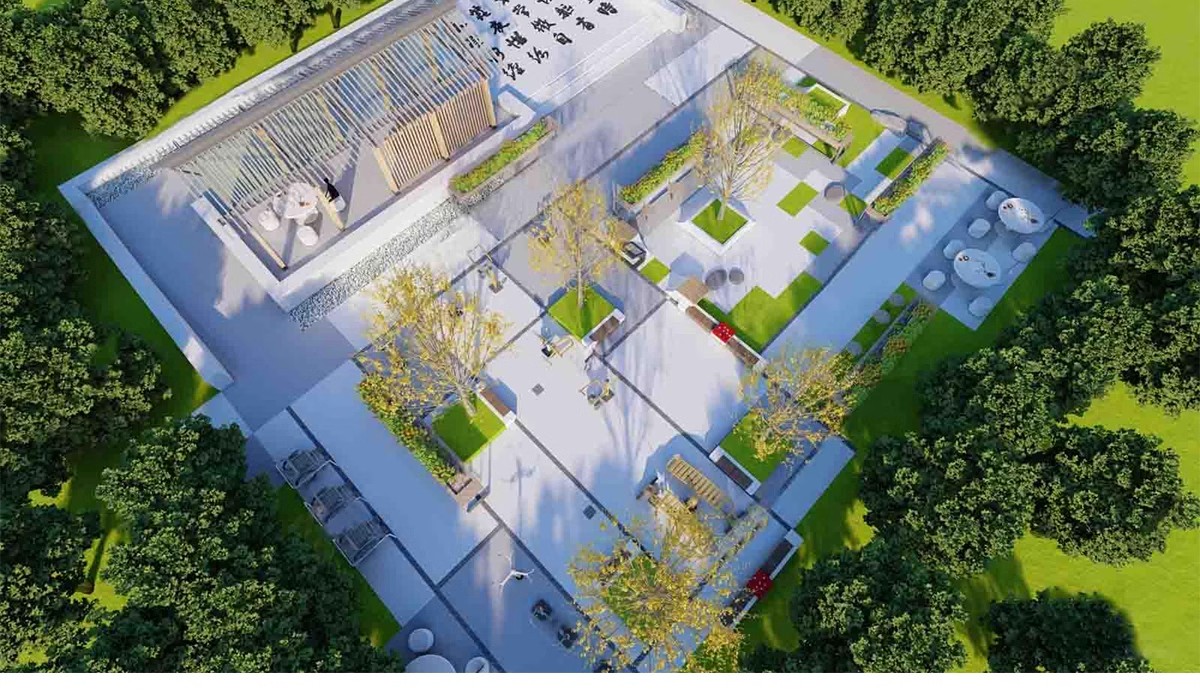 图片[20]-公园住宅小区老年活动区棋牌休闲广场景观节点运动健身场地su模型-大怪兽分享