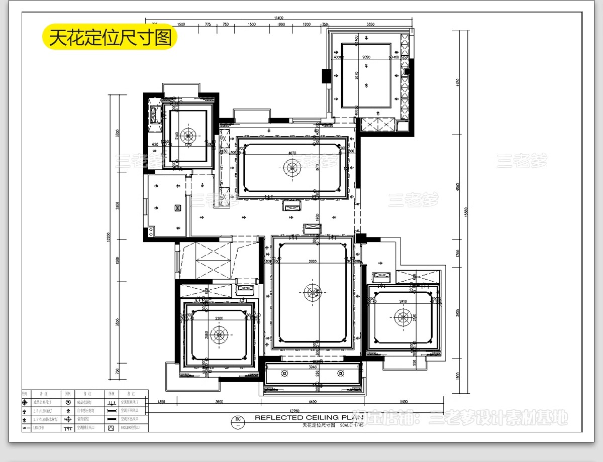 图片[19]-法式风格CAD施工图 室内装修设计图纸家装平面立面水电全套效果图-大怪兽分享