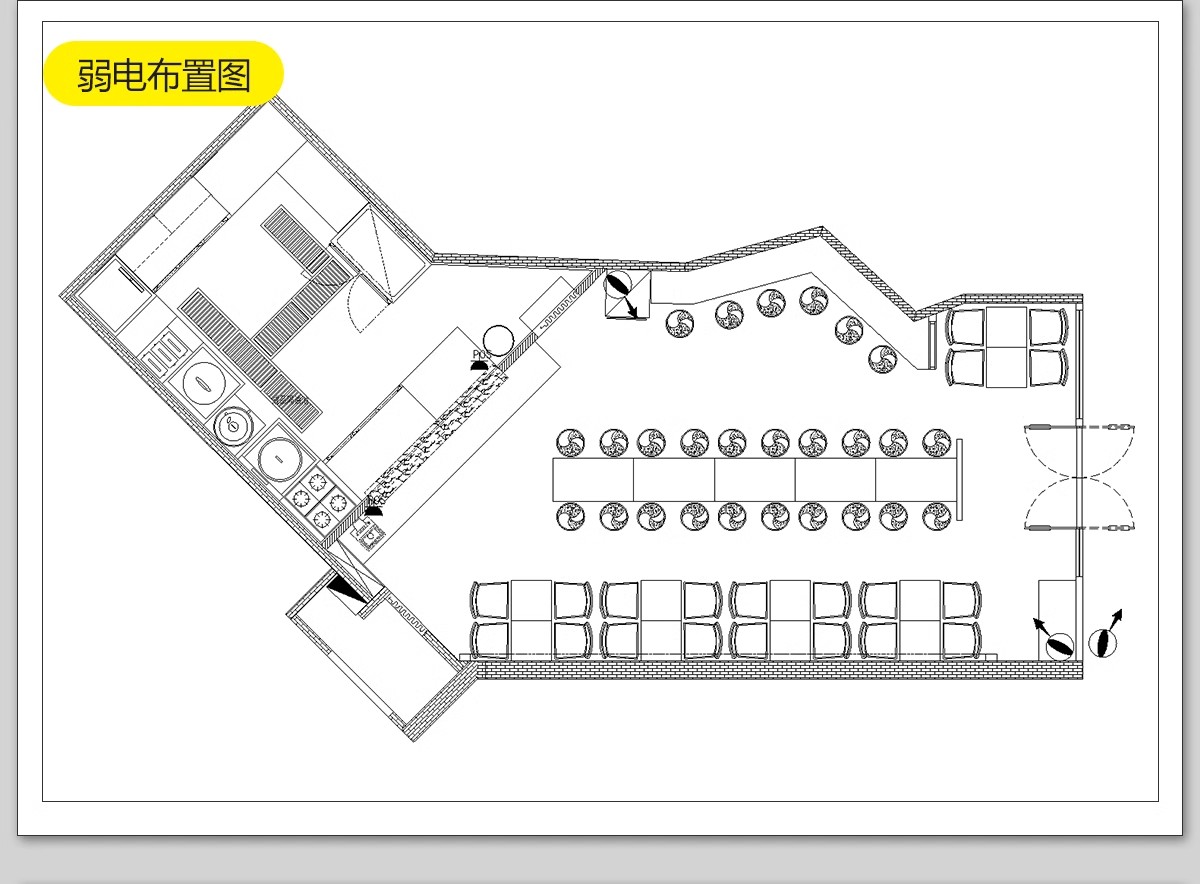 图片[19]-快餐店CAD施工图餐饮餐厅装修设计图库室内效果图门头小面馆图纸-大怪兽分享