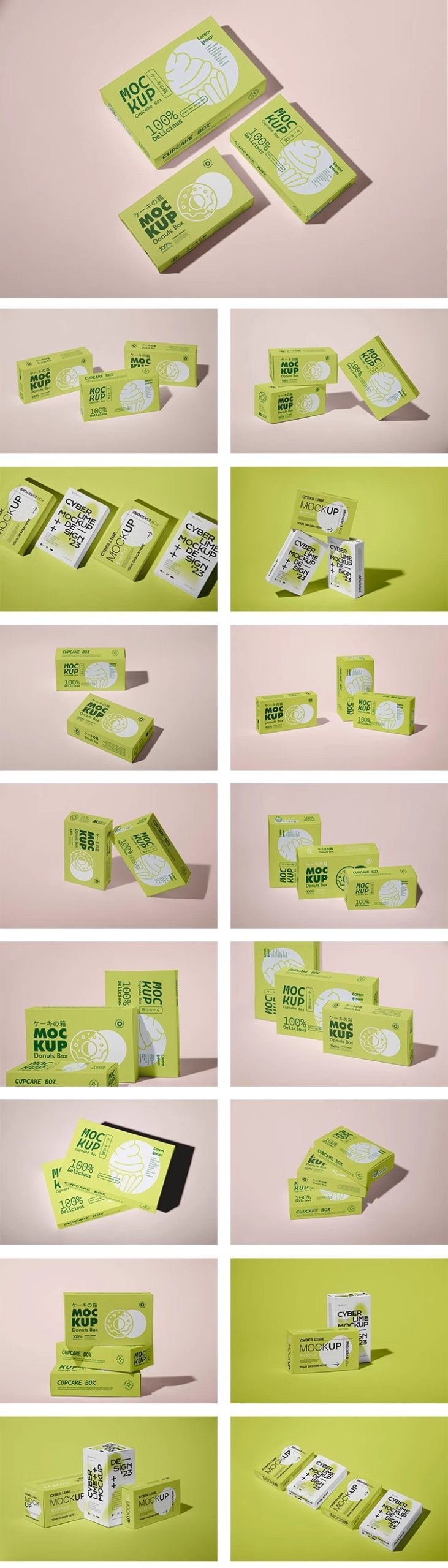 图片[3]-27款产品包装纸盒礼品盒子效果图vi展示贴图样机PSD设计素材模板-大怪兽分享