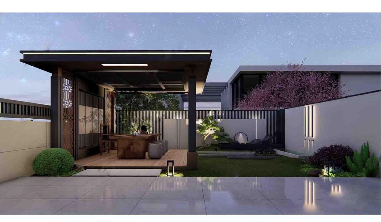 图片[19]-现代新中式庭院花园亭子会客厅铝合金景观亭铝艺休闲凉亭su模型-大怪兽分享