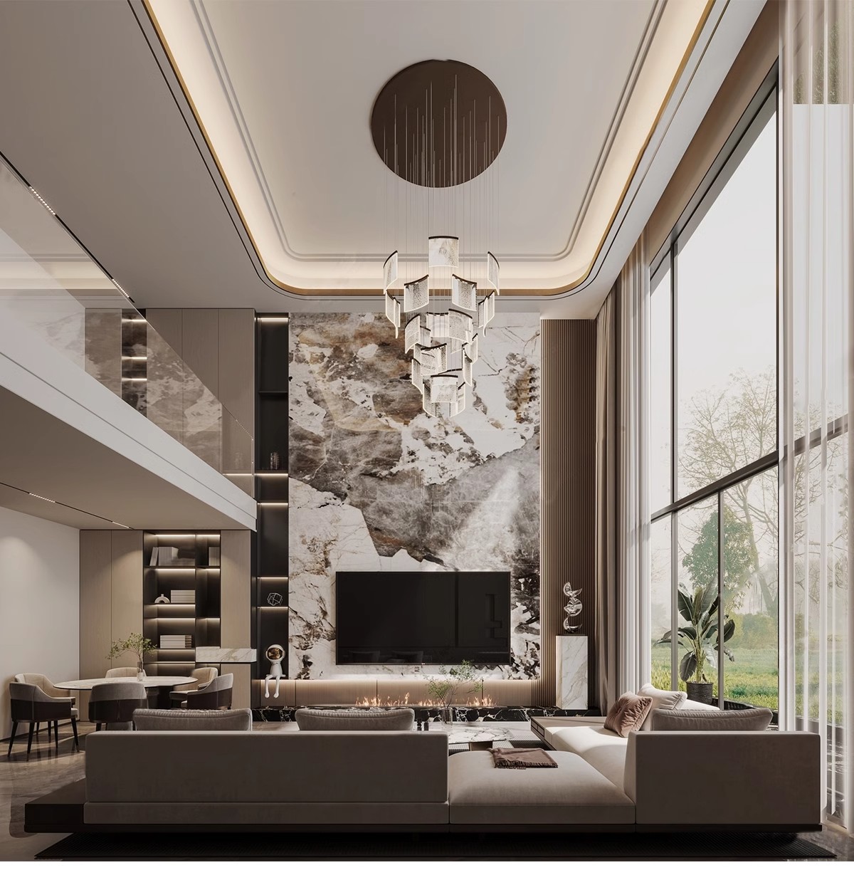 图片[20]-2025年现代简约复式挑空别墅3D模型库家装整体客厅卧室3Dmax素材-大怪兽分享