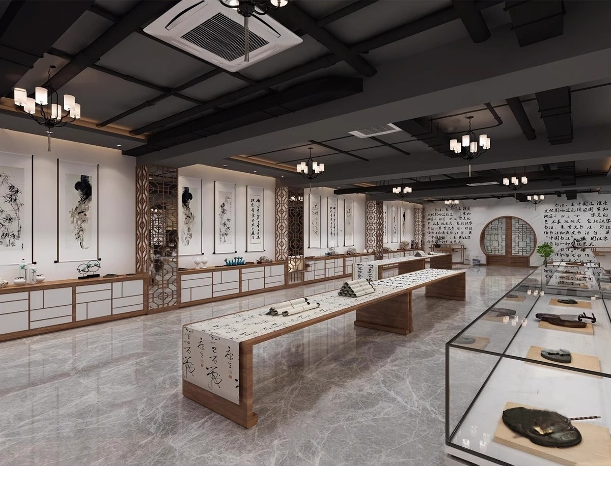 图片[21]-现代画室文化展览馆新中式书画展厅画廊美术馆草图大师SU模型素材-大怪兽分享