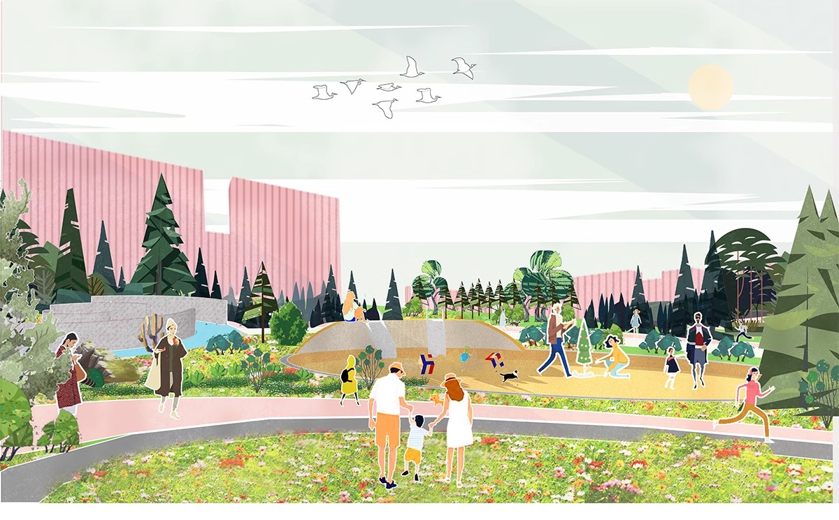 图片[19]-小清新插画风PS/AI素材库植物人物拼贴园林景观建筑分析PSD效果图-大怪兽分享