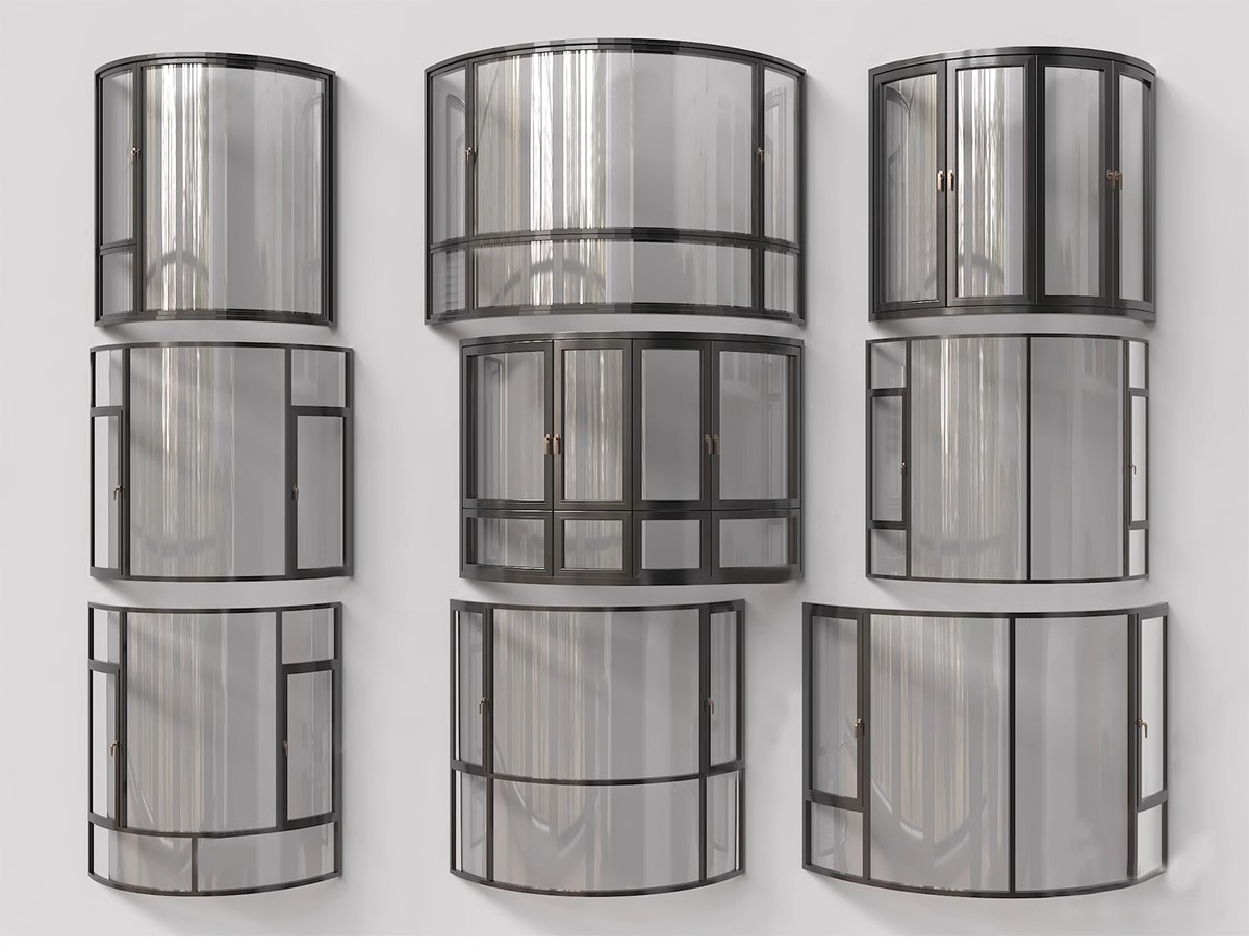 图片[21]-草图大师现代窗户组合推拉窗平开窗落地窗铝合金窗框断桥窗SU模型-大怪兽分享