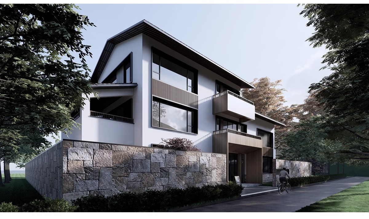 图片[21]-农村村庄落老房改造新中式景区民宿度假村美丽乡村SU模型草图大师-大怪兽分享