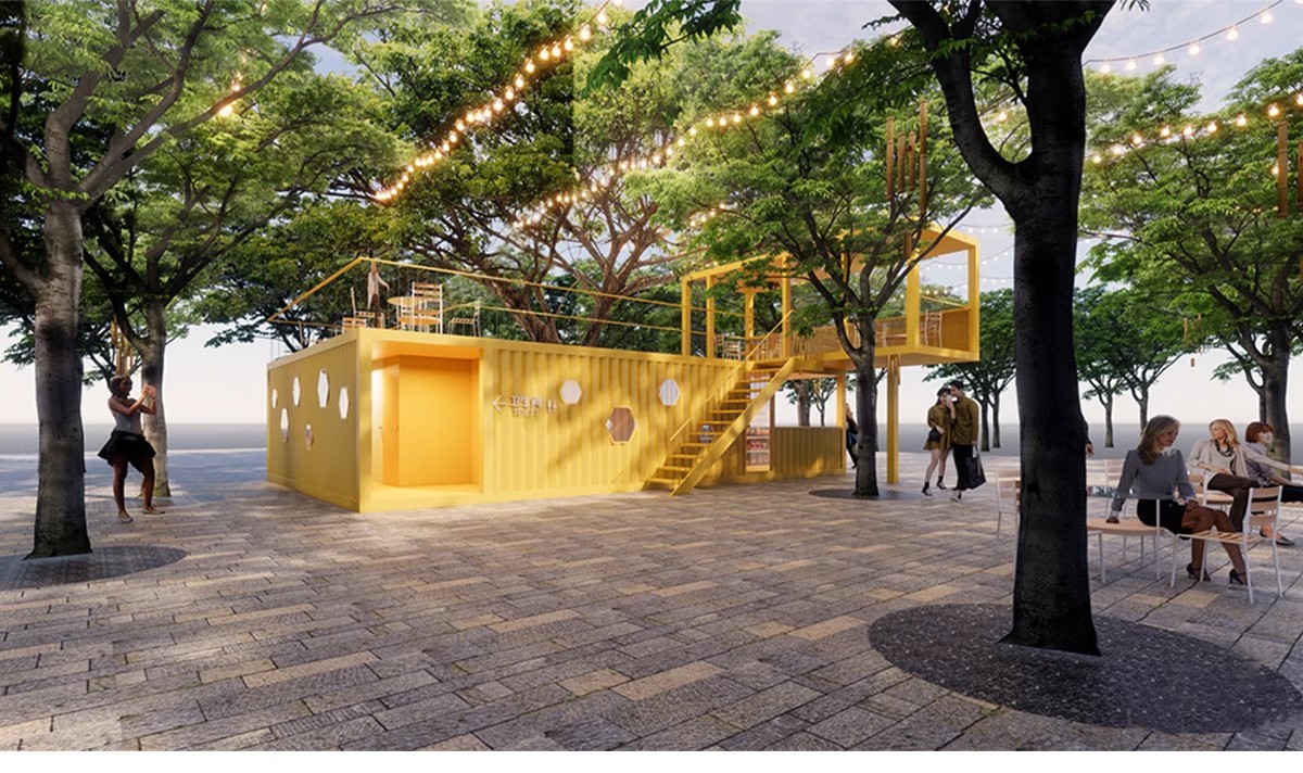 图片[21]-集装箱改造LOFT工业风民宿咖啡厅书吧奶茶店别墅建筑SU模型CAD图-大怪兽分享