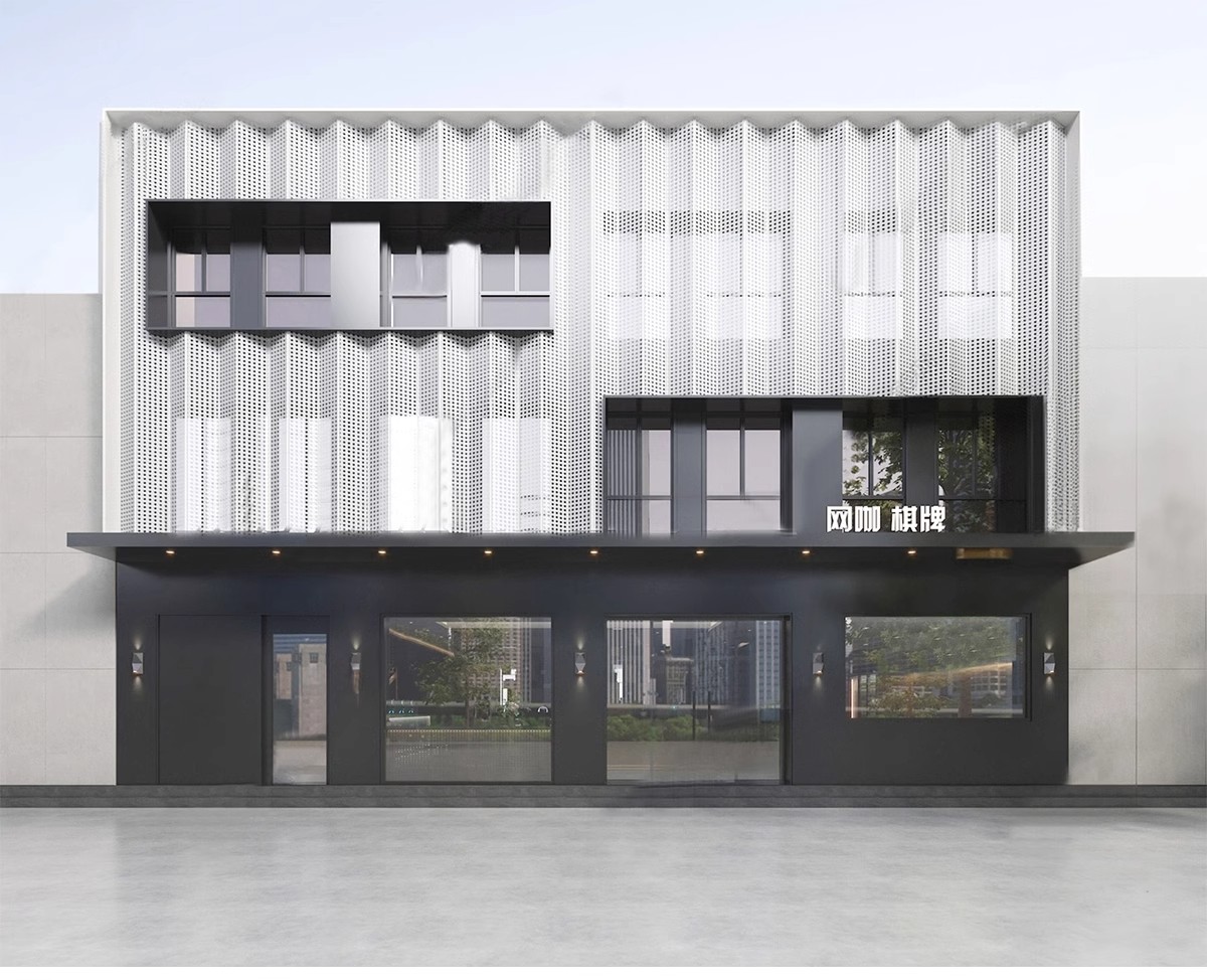 图片[21]-草图大师门头SU模型现代新中式餐厅甜品店面商业街餐饮店铺门面-大怪兽分享
