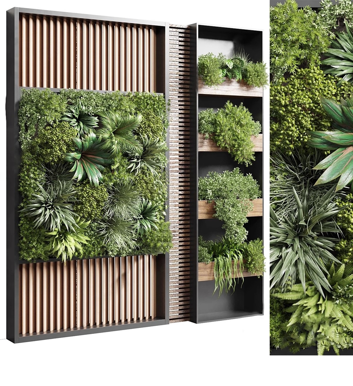 图片[27]-室内植物绿植墙花架垂直绿化绿墙办公室酒店咖啡厅su模型sketchup-大怪兽分享