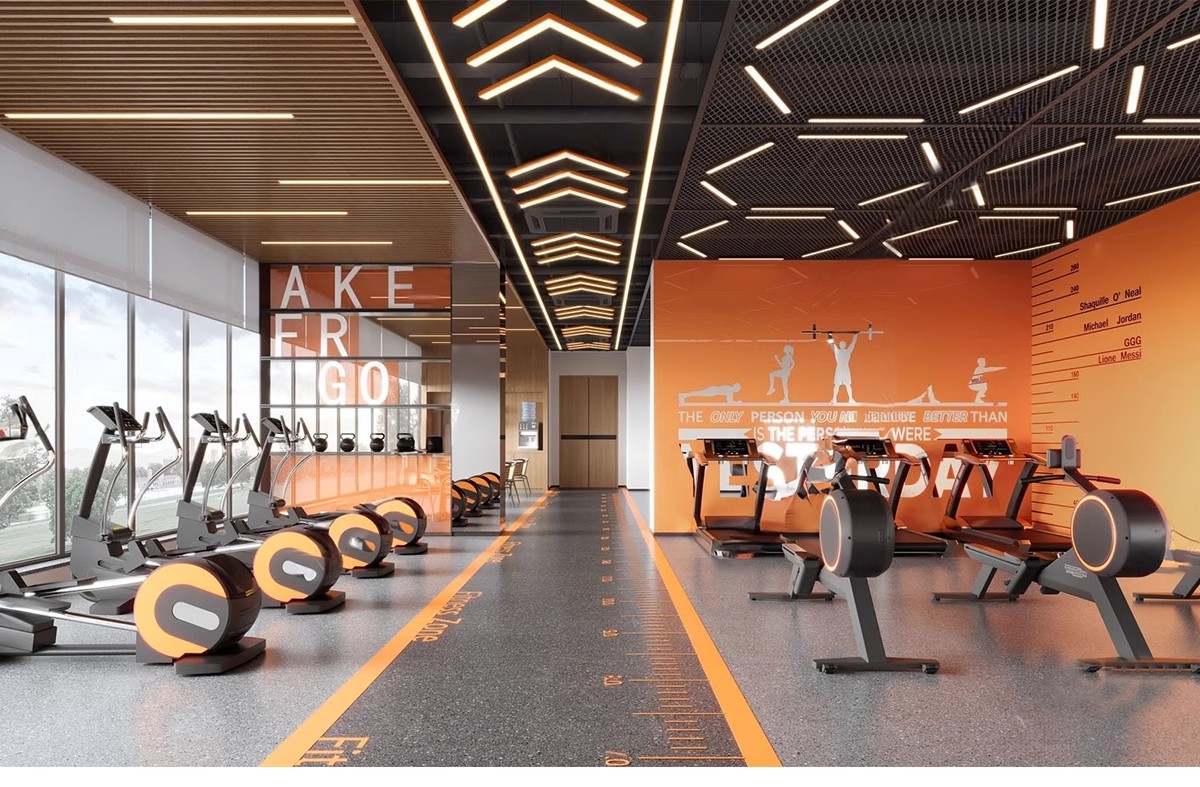 图片[20]-现代工业风健身房SU模型配套CAD施工图俱乐部私教瑜伽室草图大师-大怪兽分享