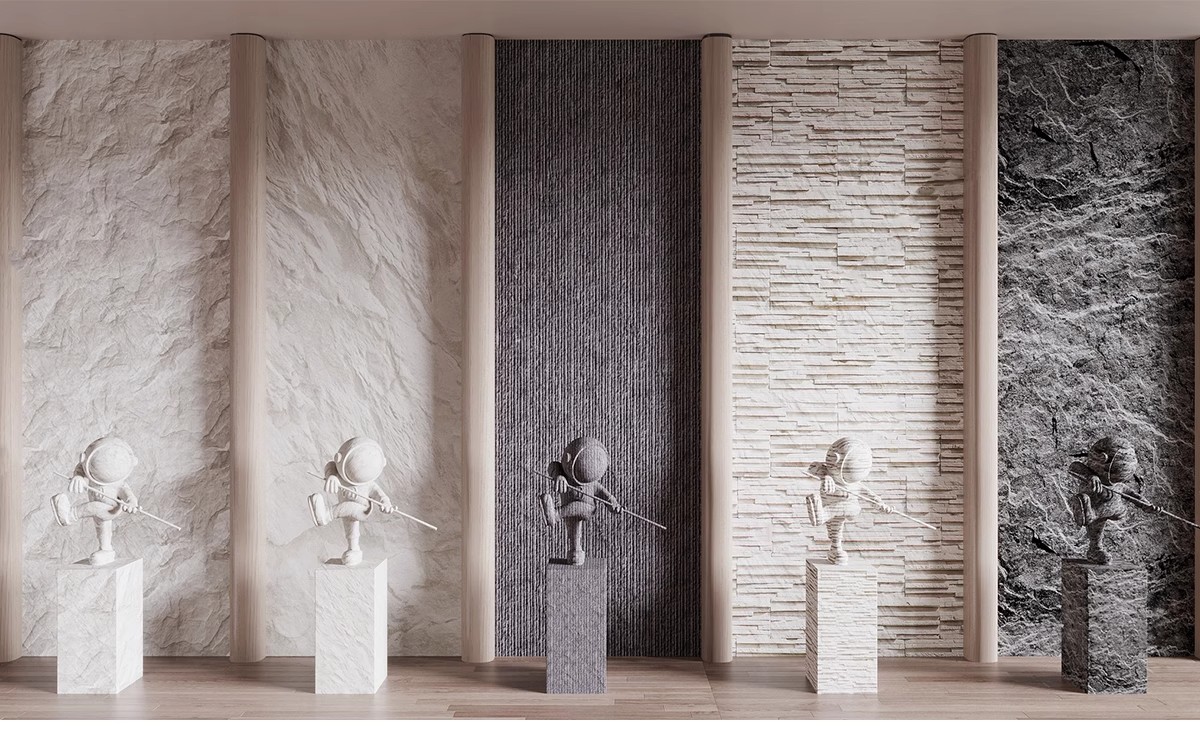 图片[20]-毛石墙面文化石熔积岩水泥石墙岩石浮雕背景墙草图大师单体SU模型-大怪兽分享