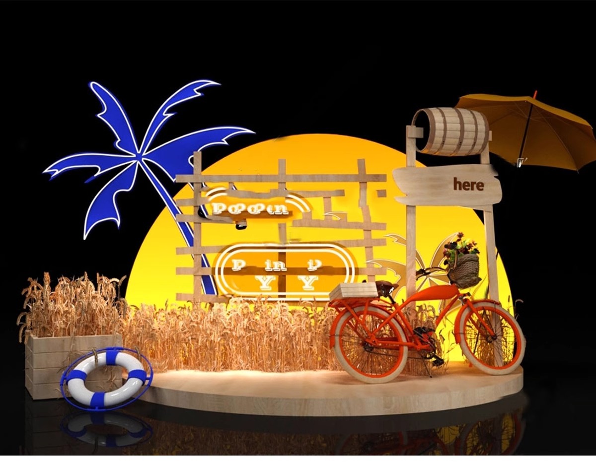 图片[21]-网红风橱窗饰品摆件美陈服装商场SU模型婚礼婚庆现场背景草图大师-大怪兽分享