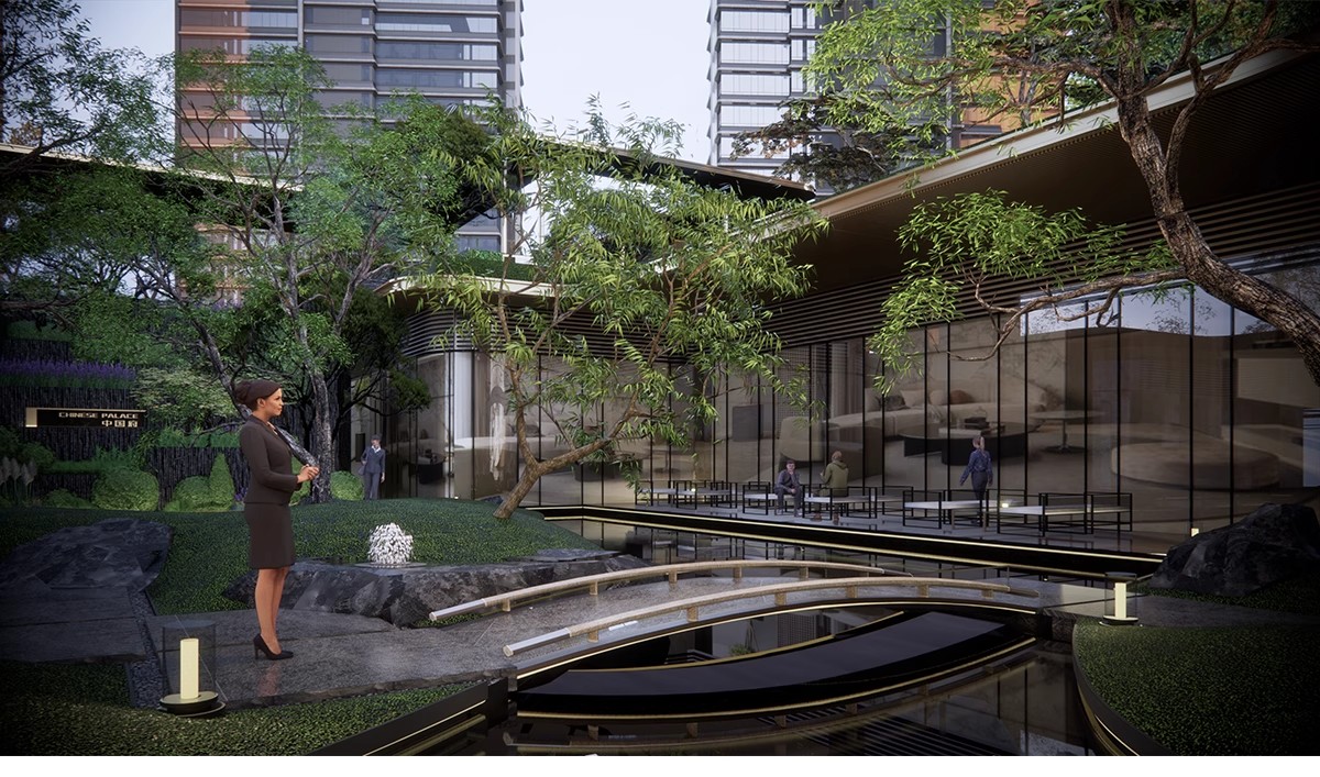 图片[21]-下沉式庭院私家花园别墅天井室内造景景观植物小品su模型草图大师-大怪兽分享