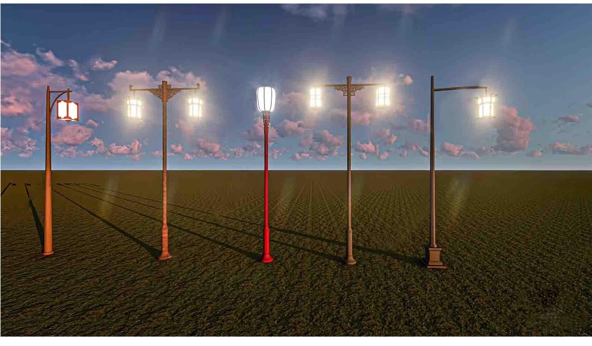 图片[20]-市政道路高杆灯太阳能景观灯广场玉兰灯城市路灯su模型库草图大师-大怪兽分享