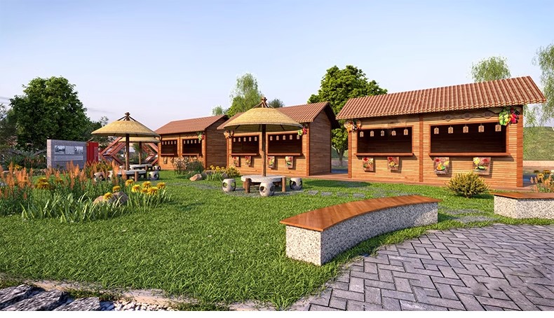 图片[21]-红色文化党建主题美丽乡村新农村公园广场旅游景区草图大师SU模型-大怪兽分享