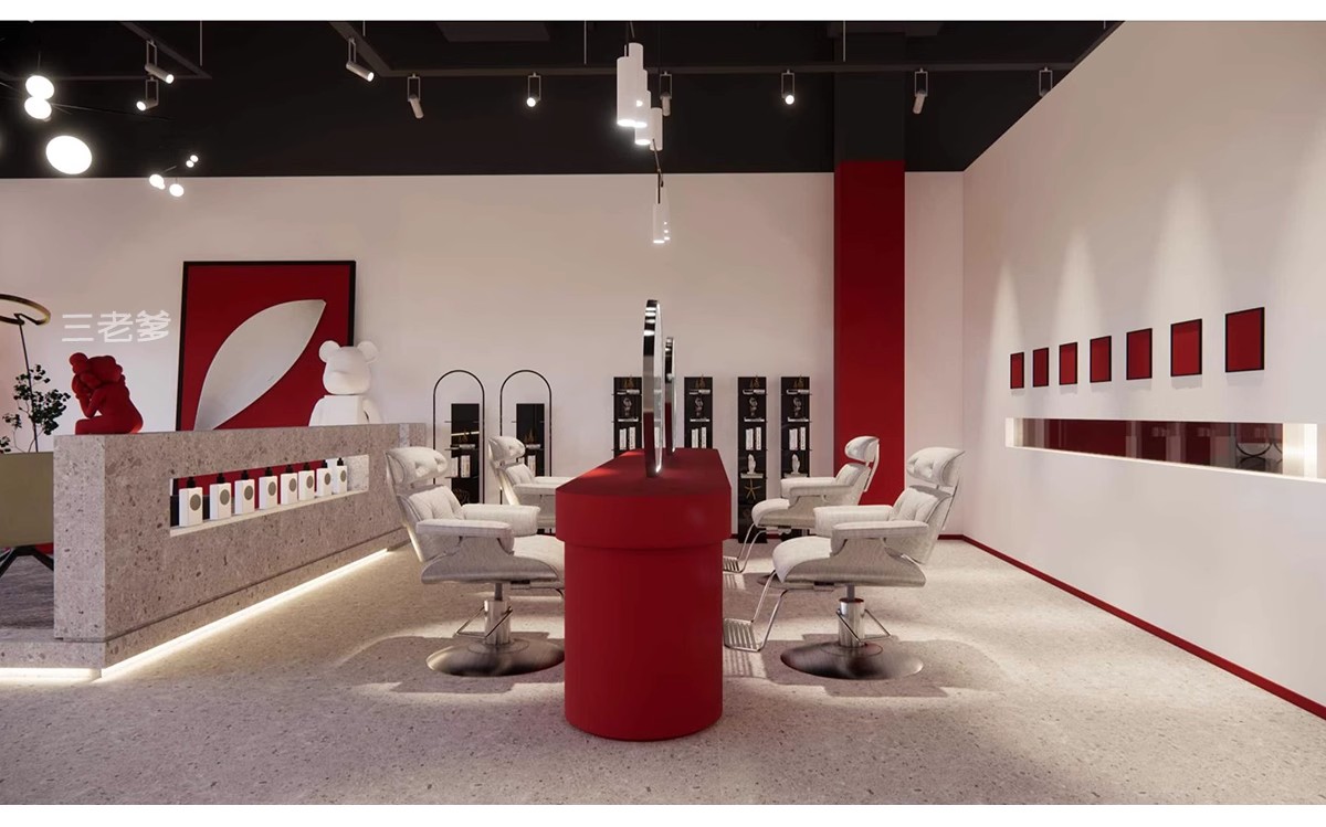 图片[21]-理发店CAD施工图美发厅洗头房沙龙平面布置布局室内图库器材美甲-大怪兽分享