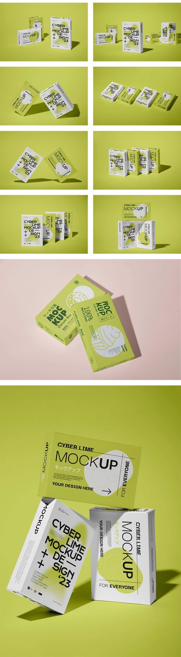 图片[4]-27款产品包装纸盒礼品盒子效果图vi展示贴图样机PSD设计素材模板-大怪兽分享
