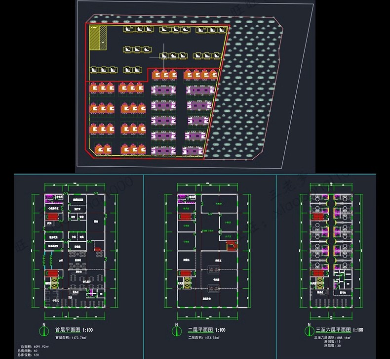 图片[21]-养老院社区养老服务中心建筑设计CAD施工图方案平面布置图PPT方案-大怪兽分享