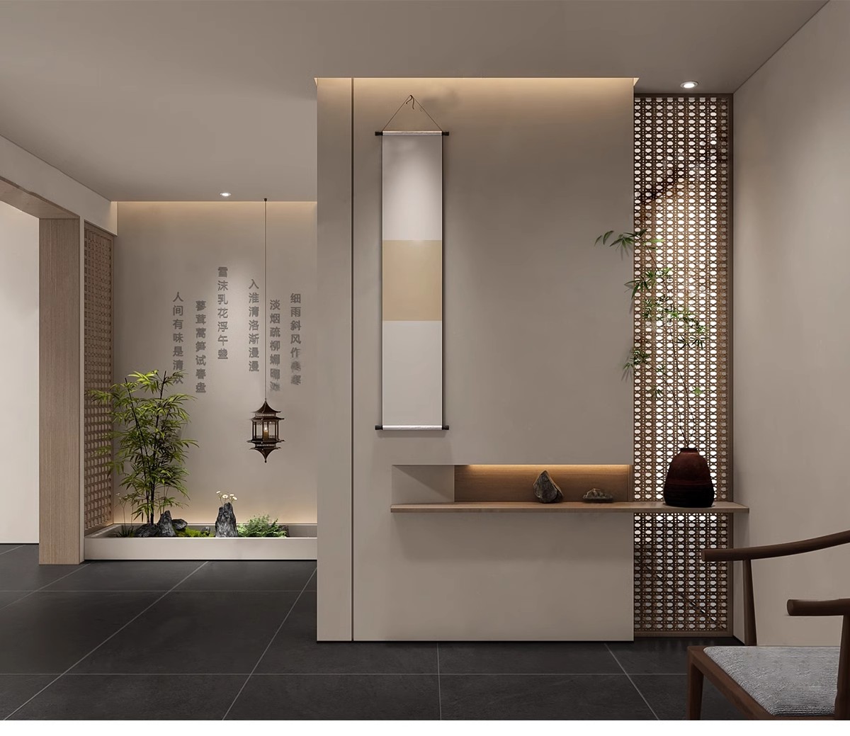 图片[20]-家装入户玄关屏风效果图玻璃隔断现代装饰装修设计家居室内参考图-大怪兽分享