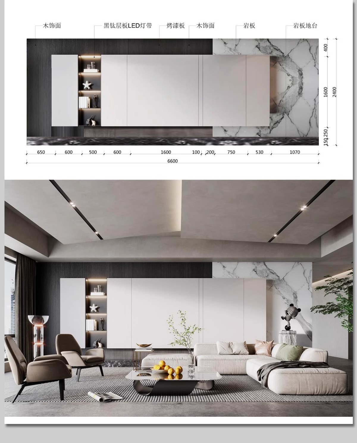 图片[21]-客厅餐厅卧室电视背景墙效果图家装装修设计参考图片尺寸标注排版-大怪兽分享