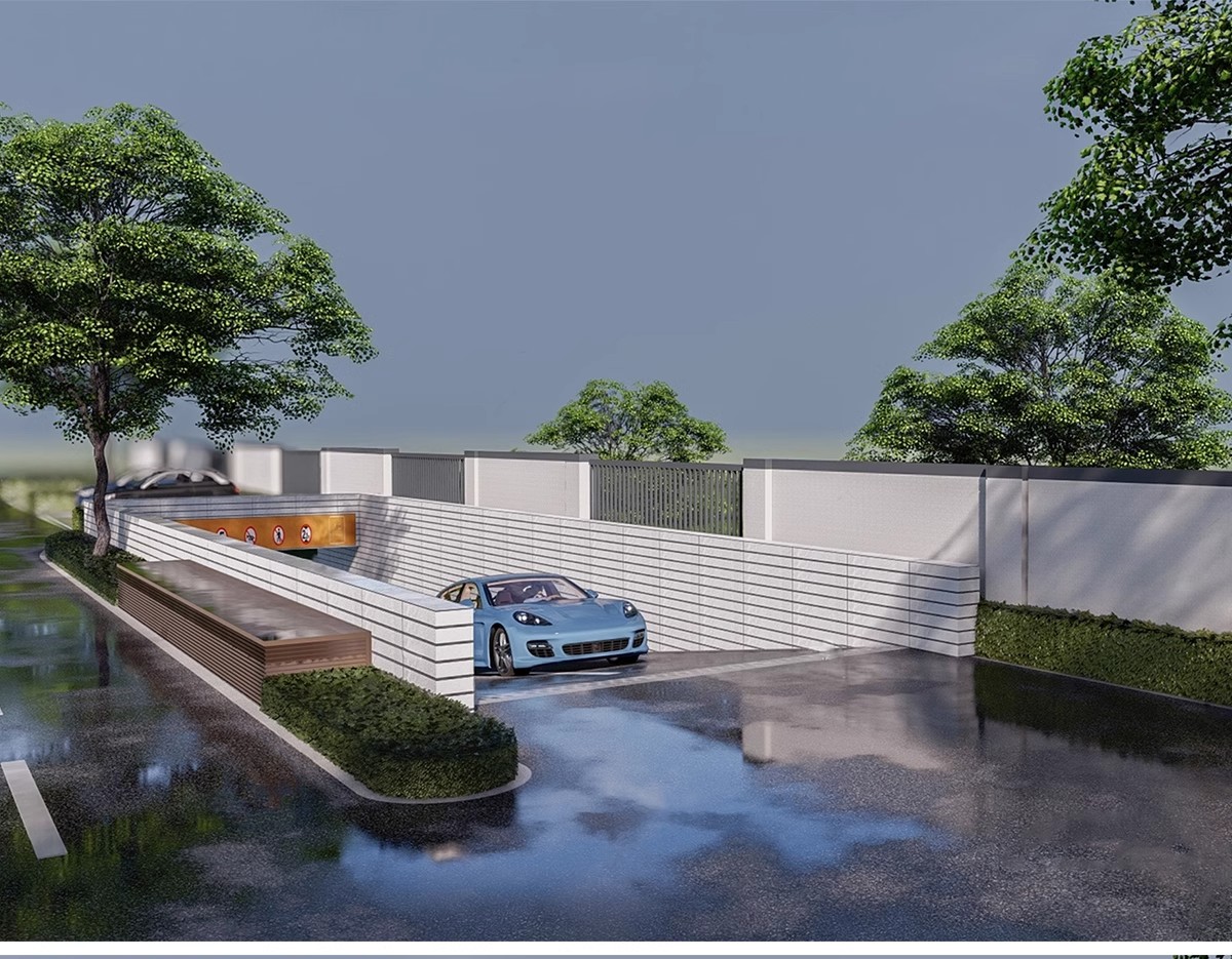 图片[20]-小区景观构筑物住宅建筑地下停车库停车场出入口SU模型库草图大师-大怪兽分享