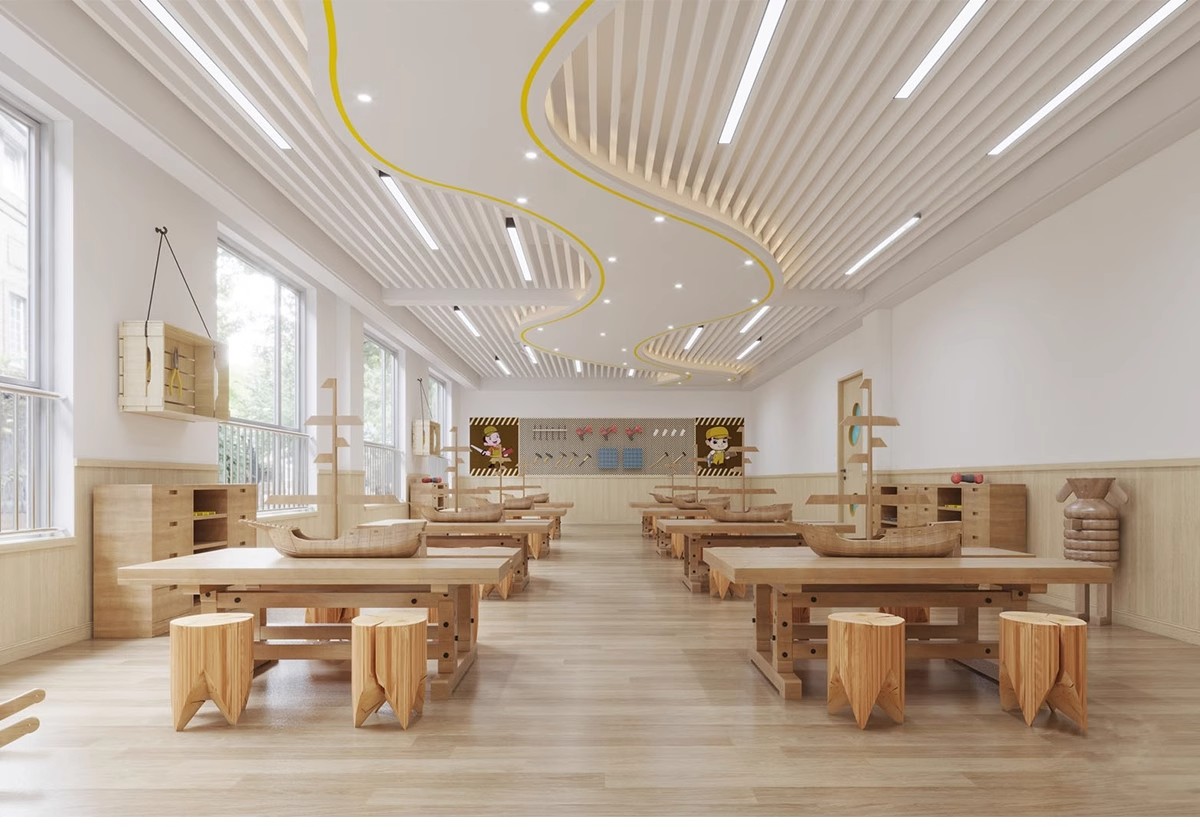 图片[21]-DIY手工坊木工陶艺馆幼儿园教室美工木作培训工坊草图大师su模型-大怪兽分享