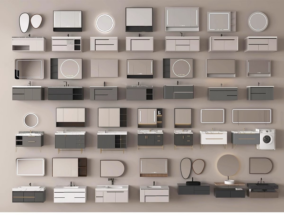 图片[30]-浴室柜子草图大师卫生间洗手台盆镜子卫浴现代奶油单体家装su模型-大怪兽分享