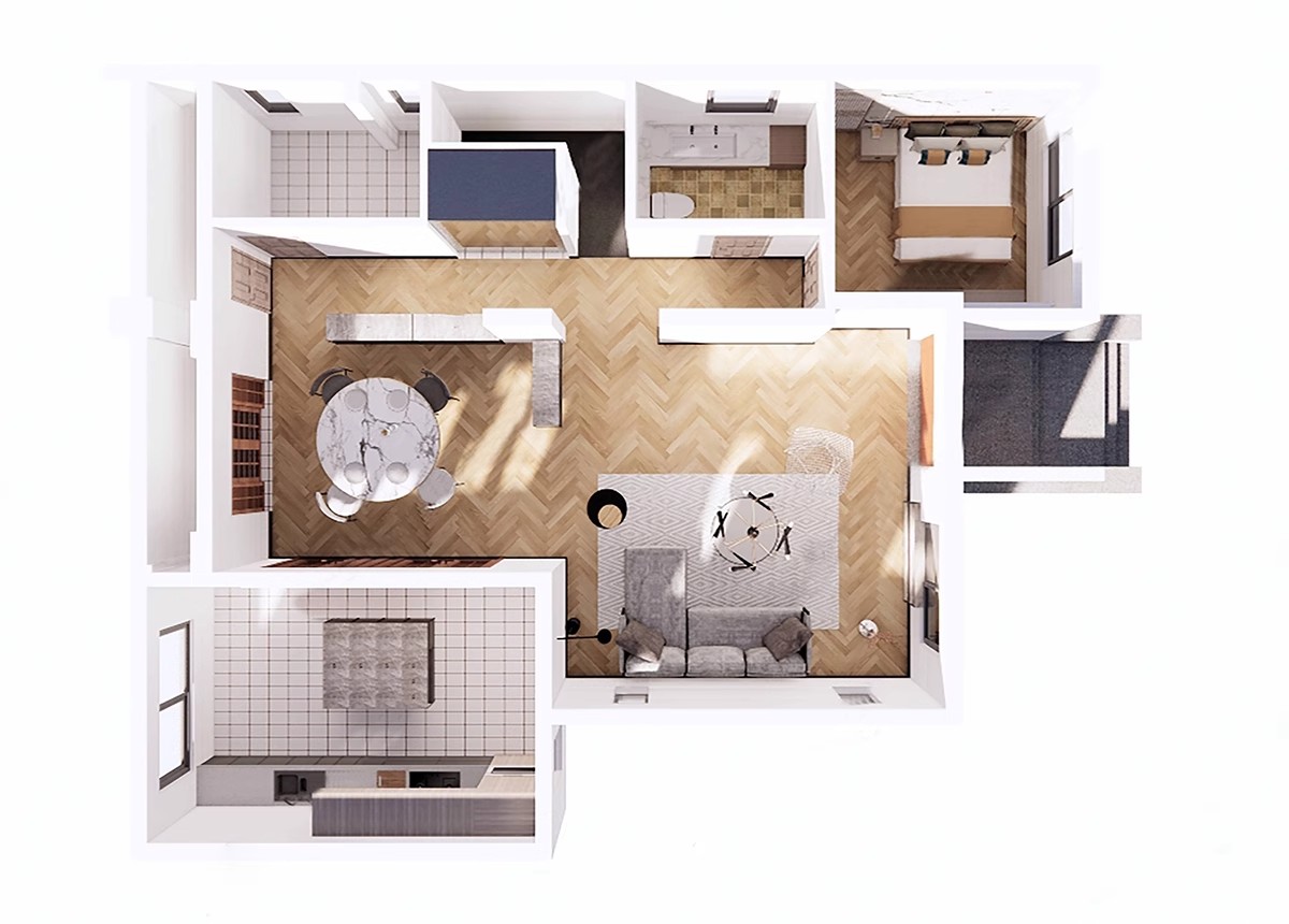 图片[31]-家装全屋整套客厅卧室厨房北欧现代新中式整体全套室内设计SU模型-大怪兽分享