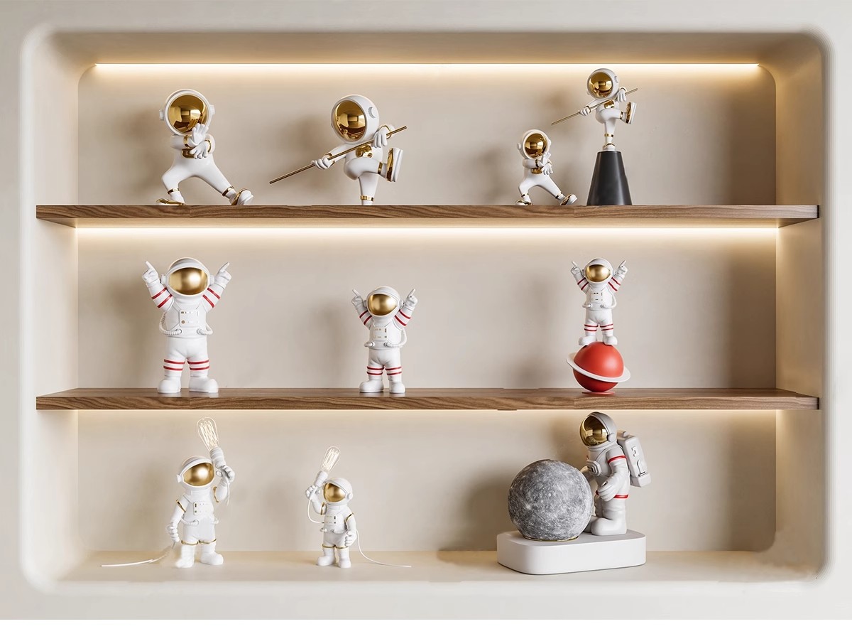 图片[33]-室内SU模型北欧创意雕塑摆件公仔现代装饰品组合挂画草图大师素材-大怪兽分享