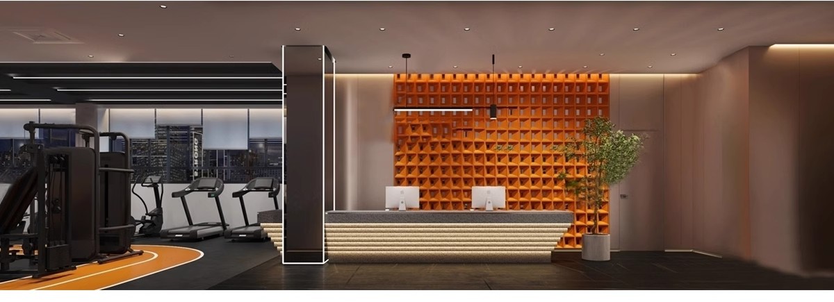 图片[21]-现代工业风健身房SU模型配套CAD施工图俱乐部私教瑜伽室草图大师-大怪兽分享