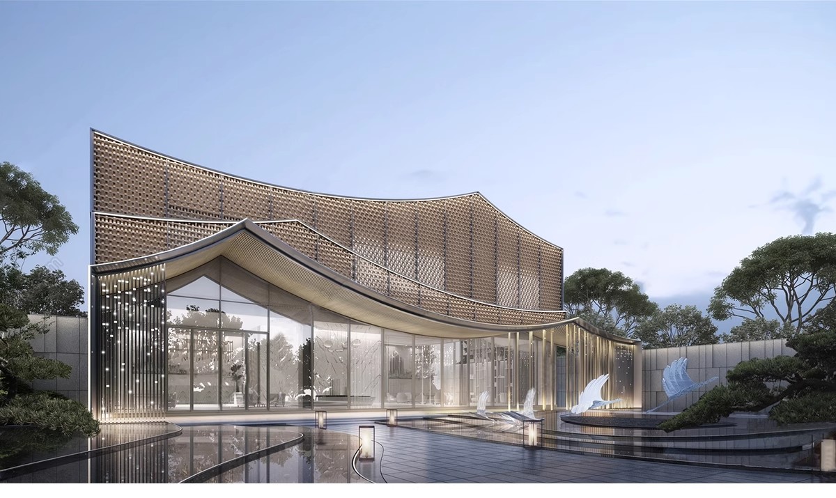 图片[22]-现代异形曲面格栅建筑外立面SU模型商业街镂空装饰墙表皮sketchup-大怪兽分享