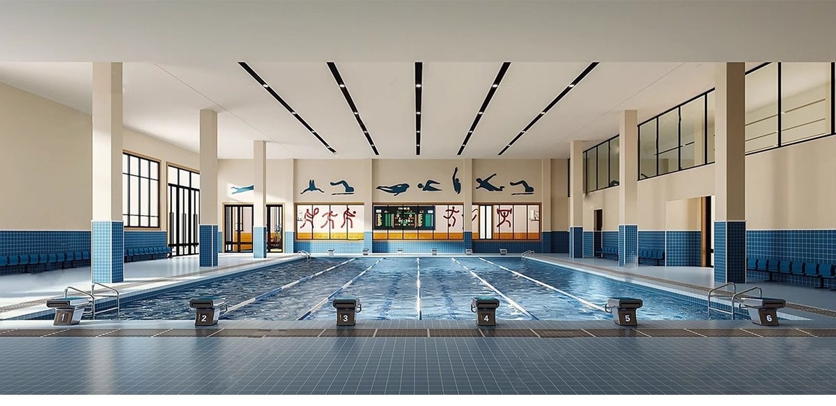 图片[22]-学校体育馆SU模型 室内运动场篮球馆网球游泳馆CAD施工图草图大师-大怪兽分享