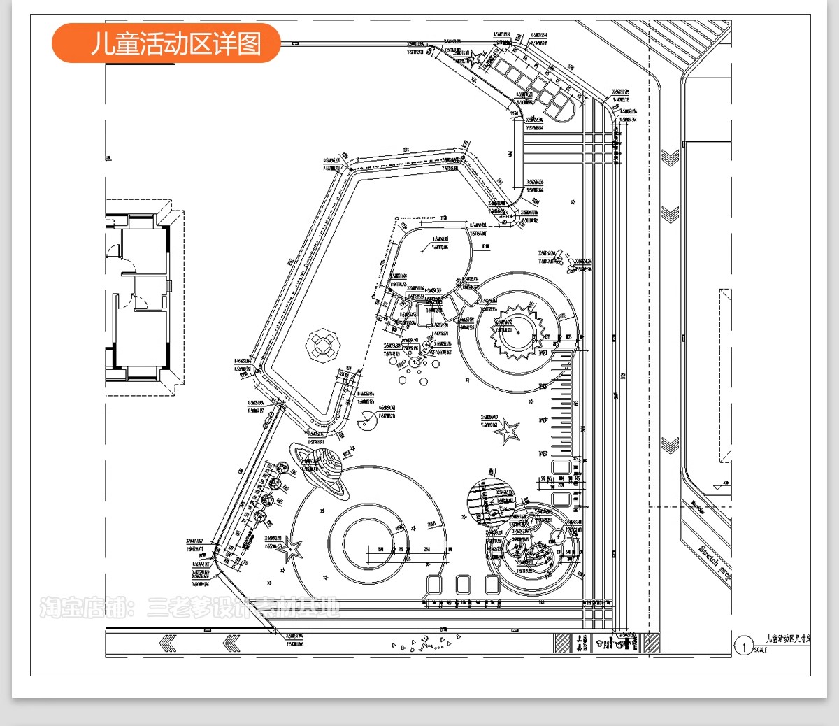 图片[20]-居住区景观CAD施工图住宅小区平面布局园林设计绿化规划方案图库-大怪兽分享