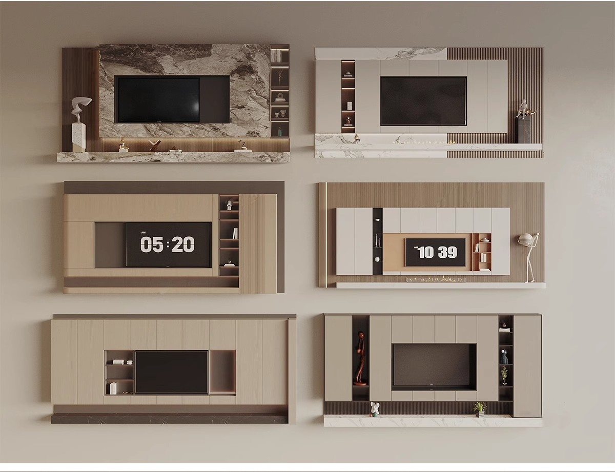图片[21]-2025现代家装电视沙发背景墙客厅单体室内背景墙饰3D模型库3Dmax-大怪兽分享