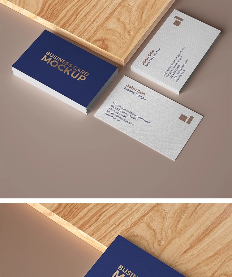 图片[5]-YJ499创意植物光影阴影质感名片卡片智能贴图样机PSD设计素材模板-大怪兽分享