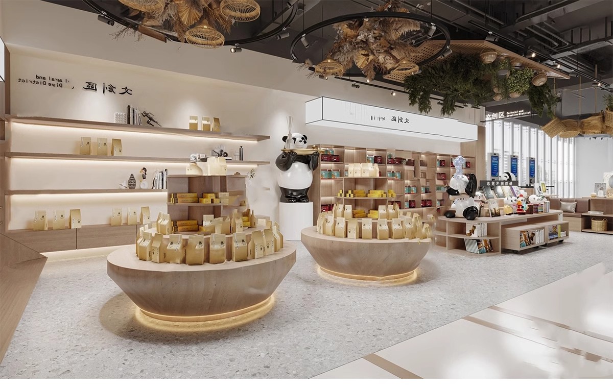 图片[22]-现代北欧文创产品商店咖啡店书店SU模型书画展厅用品室内草图大师-大怪兽分享