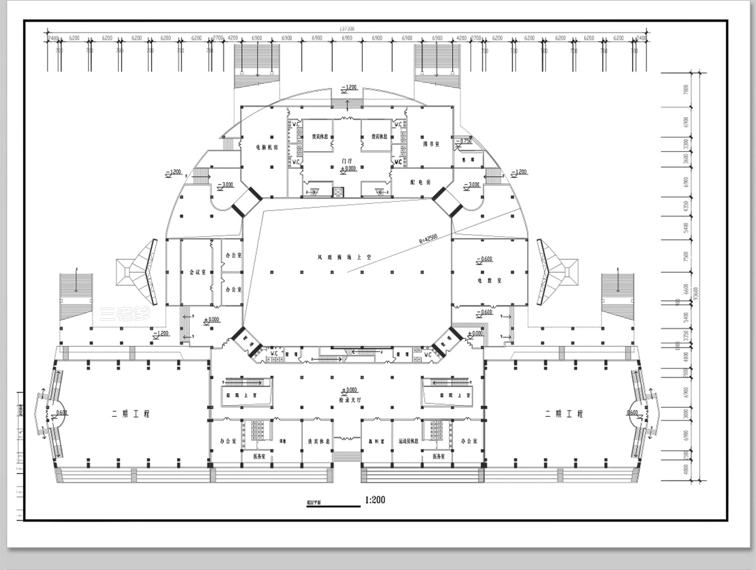 图片[22]-体育馆CAD施工图平面图篮球运动场健身中心建筑规划方案素材设计-大怪兽分享
