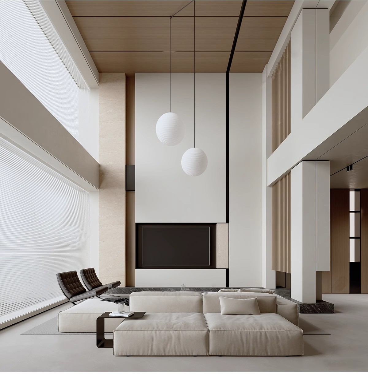 图片[22]-2025年现代简约复式挑空别墅3D模型库家装整体客厅卧室3Dmax素材-大怪兽分享