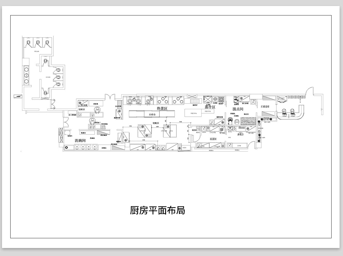 图片[22]-后厨设备设施CAD施工图纸图库平面布置 工装酒店民宿餐饮餐厅厨房-大怪兽分享